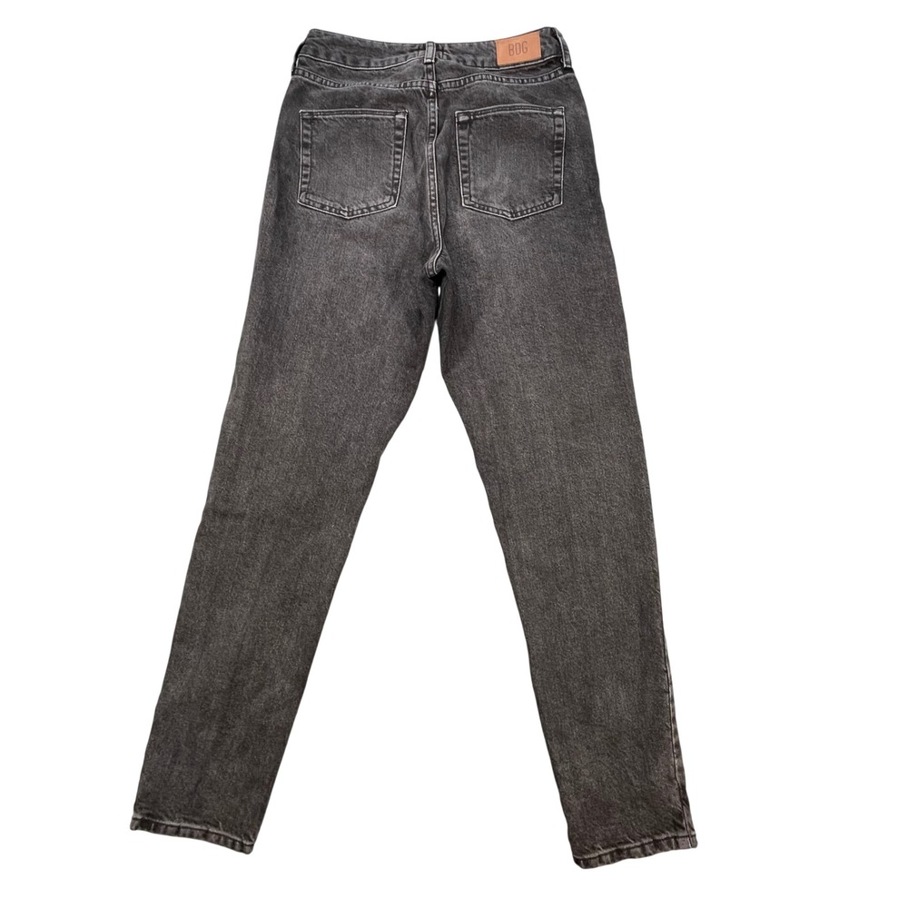 BDG Washed Black Mom Jeans Women W27 L32 High Rise Tapered Leg Cotton Denim - Picture 2 of 12